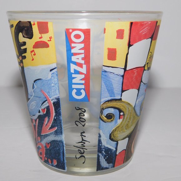 Cinzano Vermouth Selwyn Senatori 2008 Tumbler Glass barwear - Picture 4 of 6